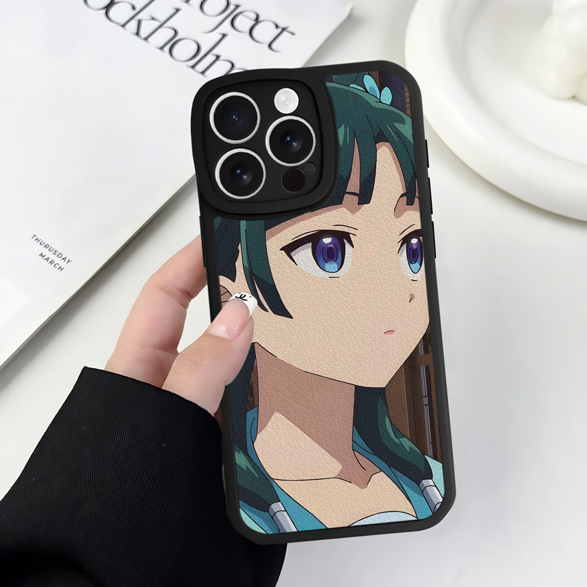 薬屋のひとりごと The Apothecary Diaries 【iPhone 16シリーズ対応】シリコンスマホケース（レザー調） 材質：シリコン